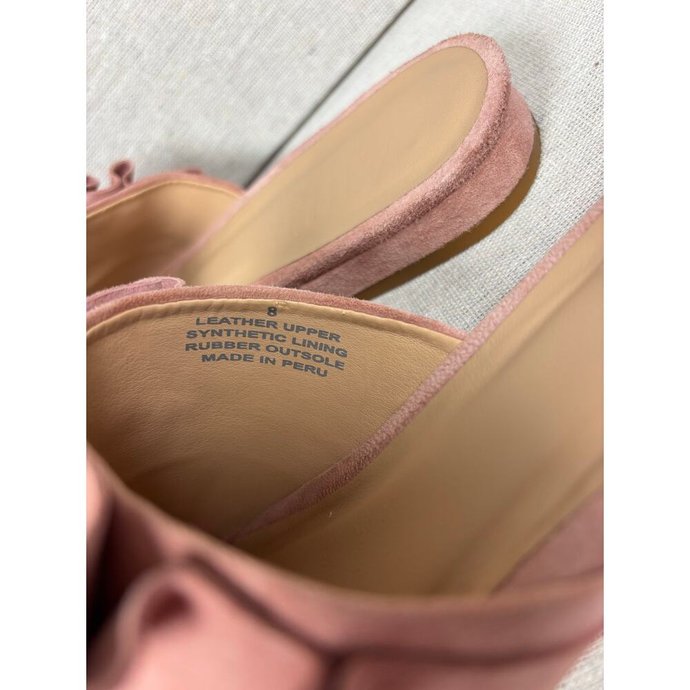 Able Womens Villanueva Ruffle‎ Slide pink Suede Size 8 Slip On Sandals - Picture 6 of 9